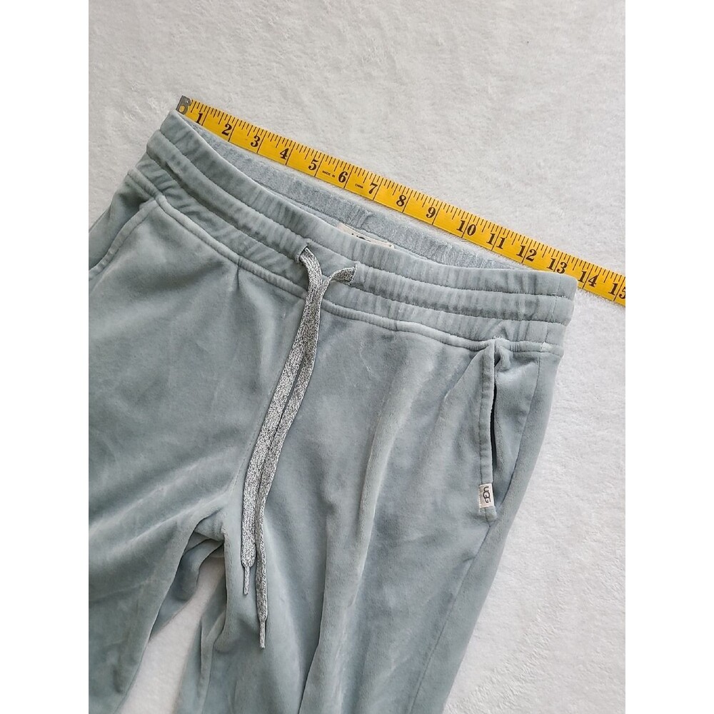 UGG Light Sage Velour Loungewear Set Haydn Jogger Shanara Top XS blue Seafoam - Picture 4 of 6